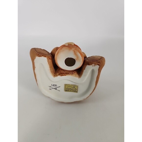 HOMCO CERAMIC BEAR BOY w/HONEY POT & GIRL w/APPLE BASKET FIGURINES #1405 - Picture 14 of 15